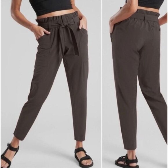 Athleta Pants - Athleta Skyline Pants olive green size 6 lightweight